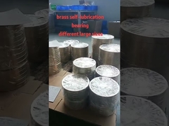 Solid Self Lubricating Bronze Bearings Bushing Thin Wall Big Diameter OD